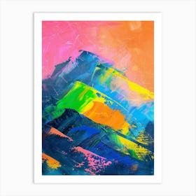 Abstract Mountain Painting Art Print