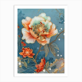 Chinese Flower Painting 35 Art Print