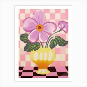 Pansies Flower Vase 4 Art Print