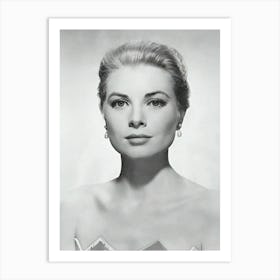 American Actress Grace Kelly Funny Art Print