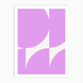 Abstract Geometric Poster Lilac Art Print