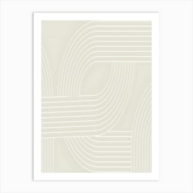 Abstract Wavy Lines 1 Art Print