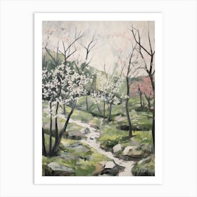 Grenn Trees In The Woods 4 Art Print