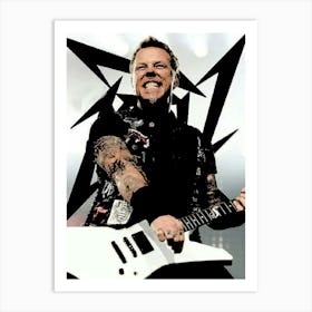 James Hetfield Metallica band music Art Print