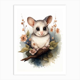 Adorable Chubby Posing Possum 6 Art Print