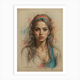 Portrait Of A Girl 5 Art Print