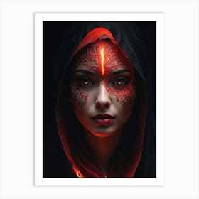 Devilish Beauty Art Print