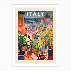 Rome Italy 2 Fauvist Painting Travel Poster Art Print