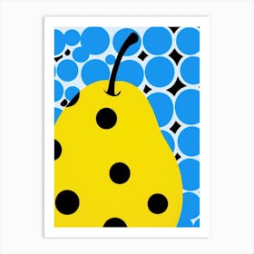 Pear pop art 1 Art Print