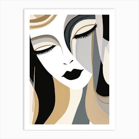 Woman'S Face 20 Art Print