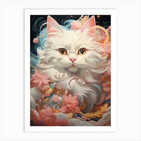 Kitty Beauty Art Print