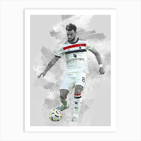 Bruno Fernandes Drawing Art Print