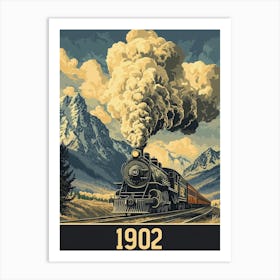 Aihrgdesign A Vintage Travel Poster Of A Steam Locomotive Chu 97a04555 6695 4a66 A32c E5db9c471996 0 Affiche