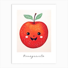 Friendly Kids Pomegranate 1 Poster Art Print