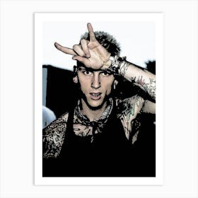 machine gun kelly Art Print