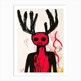 Red Deer Art Print