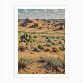 Desert Landscape Art Print