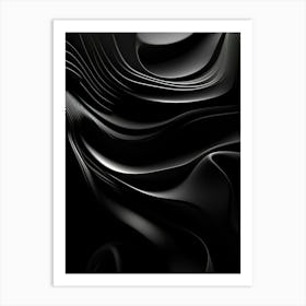Black Art Digital Texture 3 Art Print