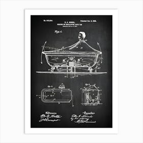 Vintage Bath Tub Print Bath Tub Bathroom Decor Old Bath Decor 1900 Bathroom Wall Art Bathroom Poster Bathroom Patent Hb0941 1 Art Print