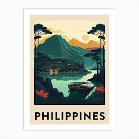Philippines 5 Vintage Travel Poster Art Print