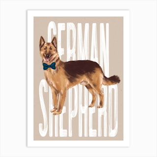German Shepherd Dog Art Print