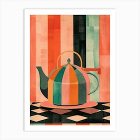 Art Deco Inspired Teapot Art Print