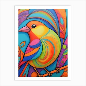 Colorful Bird ~ Reimagined 11 Art Print