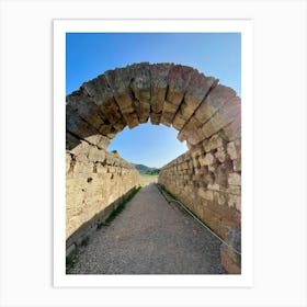 Archway To The Stadium in Olympia Art Print