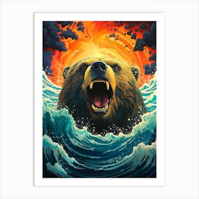 Grizzly Bear Art Print