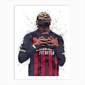 Rafael Leao Ac Milan Art Print