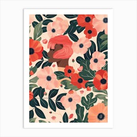 Floral Pattern 21 Art Print