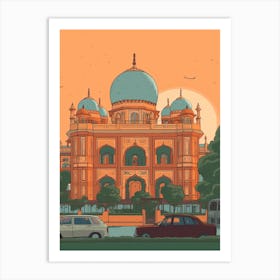 Delhi India Travel Illustration 2 Art Print