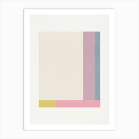 ABSTRACT MINIMALIST GEOMETRY - CANDY 02 Art Print