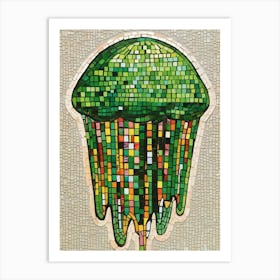 Jellyfish Mosaic Art Print