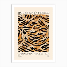 House Of Patterns Tiger Animal Print Pattern 5 Art Print