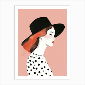 Polka Dot Girl 12 Art Print