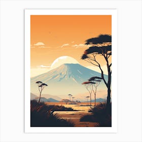 Mount Kilimanjaro Tanzania 2 Hiking Trail Landscape Art Print