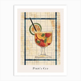 Pimm S Cup Tile Poster 2 Art Print