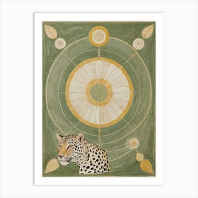 Leopard In A Circle Art Print