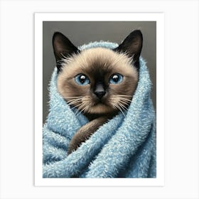 Bathroom Cat 15 Art Print