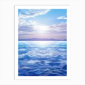 Ocean Background Art Print