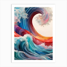 Wave Of Color Art Print