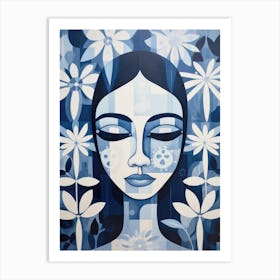 'Blue Flower' 1 Art Print