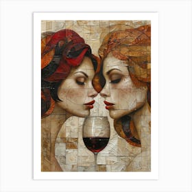 Two Women Kissing 8 Póster