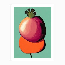 Turnip Bold Graphic vegetable Art Print