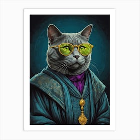 Harry Potter Cat 1 Art Print