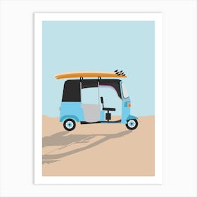 Surf Tuk Tuk in Sri Lanka Art Print