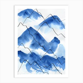 Mountain Blue 2 Art Print