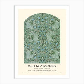 Pimpernel Exhibition Poster, William Morris  Art Print