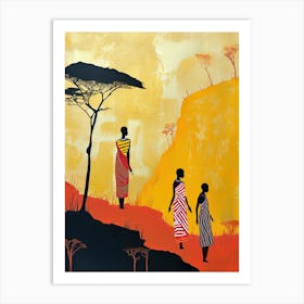 Nomadic Dreams; Echoes Of Earth, Africa Art Print